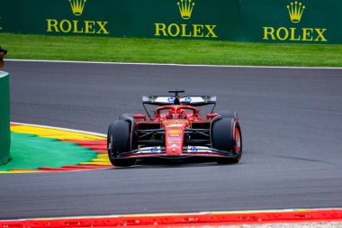 Belçika GP F1 2024, 26 Temmuz 2024, Spa Francorchamps, Belçika - Ferrari Formula 1 Charles Leclerc sürücüsü