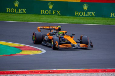 Belgium GP F1 2024 on July 26 2024 at Spa Francorchamps, Belgium - Formula 1 Lando Norris driver for McLaren clipart