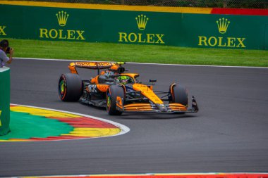 Belgium GP F1 2024 on July 26 2024 at Spa Francorchamps, Belgium - Formula 1 Lando Norris driver for McLaren clipart