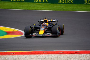 Belçika GP F1 2024, 26 Temmuz 2024, Spa Francorchamps, Belçika - Red Bull için Formula 1 Max Verstappen sürücüsü