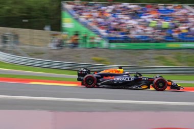 Belçika GP F1 2024, 26 Temmuz 2024, Spa Francorchamps, Belçika - Red Bull için Formula 1 Max Verstappen sürücüsü