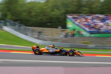 Belçika GP F1 2024, 26 Temmuz 2024, Spa Francorchamps, Belçika - McLaren için Formula 1 Oscar Piastri sürücüsü