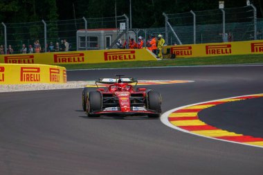 Belgium GP F1 2024 on July 26 2024 at Spa Francorchamps, Belgium - Formula 1 Charles Leclerc driver for Ferrari clipart