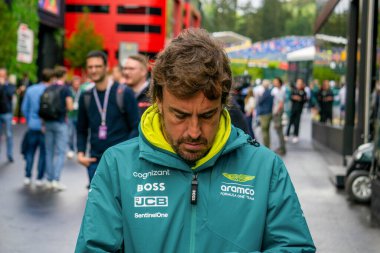 Belçika GP F1 2024, 26 Temmuz 2024, Belçika - Aston Martin 'in Formula 1 Fernando Alonso sürücüsü