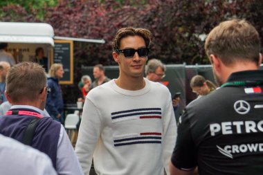 Belçika GP F1 2024, 26 Temmuz 2024, Belçika - Mercedes için Formula 1 George Russell sürücüsü