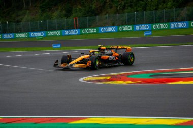 Belçika GP F1 2024, 27 Temmuz 2024, Spa Francorchamps, Belçika - McLaren için Formula 1 Lando Norris sürücüsü