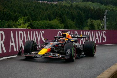 Belçika GP F1 2024, 27 Temmuz 2024, Spa Francorchamps, Belçika - Red Bull için Formula 1 Max Verstappen sürücüsü