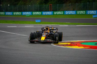 Belçika GP F1 2024, 27 Temmuz 2024, Spa Francorchamps, Belçika - Red Bull için Formula 1 Max Verstappen sürücüsü