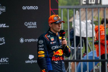 Belçika GP F1 2024, 27 Temmuz 2024, Spa Francorchamps, Belçika - Red Bull için Formula 1 Max Verstappen sürücüsü