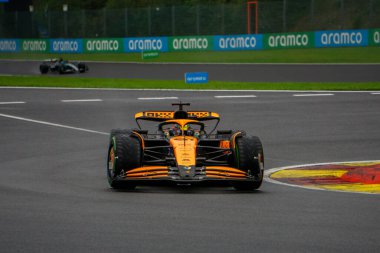 Belçika GP F1 2024, 27 Temmuz 2024, Spa Francorchamps, Belçika - McLaren için Formula 1 Oscar Piastri sürücüsü