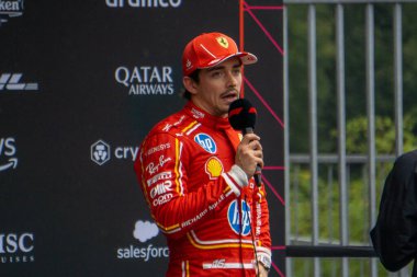 Belçika GP F1 2024, 27 Temmuz 2024, Spa Francorchamps, Belçika - Ferrari Formula 1 Charles Leclerc sürücüsü