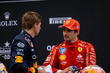 Belçika GP F1 2024, 27 Temmuz 2024, Spa Francorchamps, Belçika - Ferrari Formula 1 Charles Leclerc sürücüsü