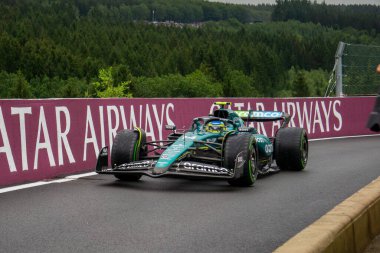 Belçika GP F1 2024, 27 Temmuz 2024, Belçika - Aston Martin 'in Formula 1 Fernando Alonso sürücüsü