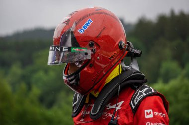 Belçika GP F1 2024, 27 Temmuz 2024, Spa Francorchamps, Belçika - Alp için Formula 1 Esteban Ocon sürücüsü
