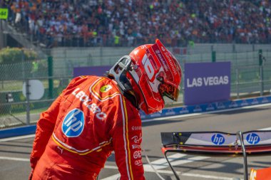 Belçika GP F1 2024, 27 Temmuz 2024, Spa Francorchamps, Belçika - Ferrari Formula 1 Charles Leclerc sürücüsü