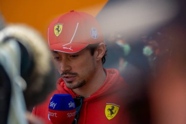 Belçika GP F1 2024, 27 Temmuz 2024, Spa Francorchamps, Belçika - Ferrari Formula 1 Charles Leclerc sürücüsü