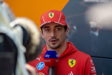 Belçika GP F1 2024, 27 Temmuz 2024, Spa Francorchamps, Belçika - Ferrari Formula 1 Charles Leclerc sürücüsü