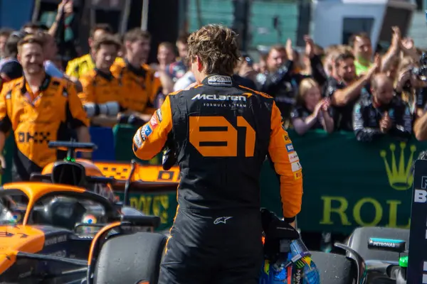 stock image Belgium GP F1 2024 on July 28 2024 at Spa Francorchamps, Belgium - Formula 1 Oscar Piastri driver for McLaren