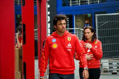 Hollanda GP F1 2024, 22 Ağustos 2024, Zandvoort, Hollanda - Ferrari Formula 1 Carlos Sainz sürücüsü