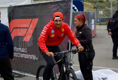 Dutch GP F1 2024 on August 22 2024 at Zandvoort, Netherlands - Formula 1 Carlos Sainz driver for Ferrari clipart