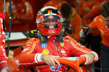 Hollanda GP F1 2024, 22 Ağustos 2024, Zandvoort, Hollanda - Ferrari Formula 1 Carlos Sainz sürücüsü