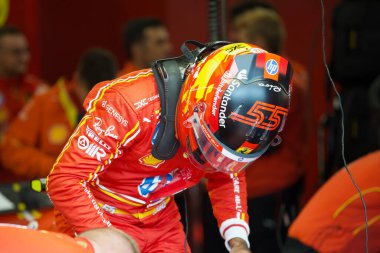 Hollanda GP F1 2024, 22 Ağustos 2024, Zandvoort, Hollanda - Ferrari Formula 1 Carlos Sainz sürücüsü