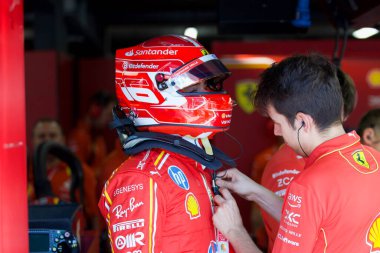 Hollanda GP F1 2024, 23 Ağustos 2024, Zandvoort, Hollanda - Ferrari Formula 1 Charles Leclerc sürücüsü