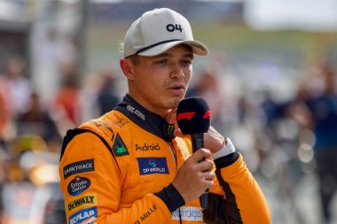 Hollanda GP F1 2024, 24 Ağustos 2024, Zandvoort, Hollanda - McLaren için Formula 1 Lando Norris sürücüsü