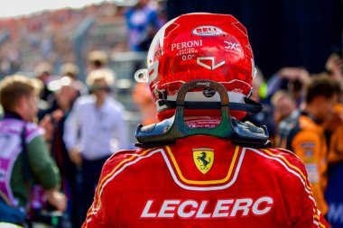 Hollanda GP F1 2024, 23 Ağustos 2024, Zandvoort, Hollanda - Ferrari Formula 1 Charles Leclerc sürücüsü