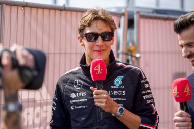 Hollanda GP F1 2024, 23 Ağustos 2024, Zandvoort, Hollanda - Mercedes sürücüsü George Russell Formula 1