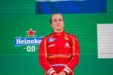 Hollanda GP F1 2024, 23 Ağustos 2024, Zandvoort, Hollanda - Ferrari Formula 1 Maya Weug sürücüsü