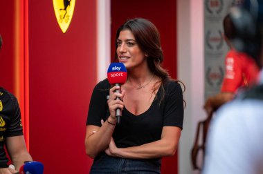 İtalyan GP F1 2024, 27 Ağustos 2024, Monza, İtalya - Formula 1 Vicky Piria Sky Sport F1