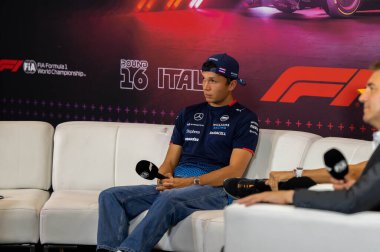 İtalyan GP F1 2024, 27 Ağustos 2024, Monza, İtalya - Williams Formula 1 Alexander Albon sürücüsü