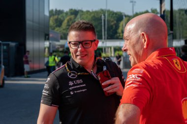 İtalyan GP F1 2024, 27 Ağustos 2024, Monza, İtalya - Formula 1 Bono Mercedes