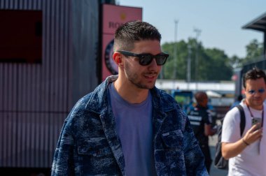 İtalyan GP F1 2024, 27 Ağustos 2024, Monza, İtalya - Formula 1 Esteban Ocon Alp sürücüsü