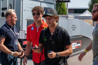 İtalyan GP F1 2024, 27 Ağustos 2024, Monza, İtalya - Mercedes 'in Formula 1 Kimi Antonelli sürücüsü