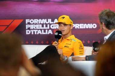 Italian GP F1 2024 on August 27 2024 at Monza, Italy - Formula 1 Lando Norris driver for McLaren clipart