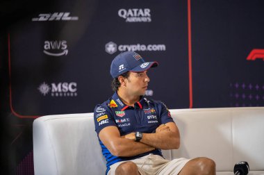 İtalyan GP F1 2024, 27 Ağustos 2024, Monza, İtalya - Red Bull için Formula 1 Sergio Perez sürücüsü