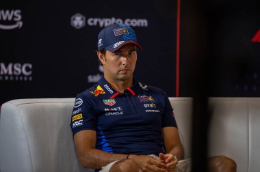 İtalyan GP F1 2024, 27 Ağustos 2024, Monza, İtalya - Red Bull için Formula 1 Sergio Perez sürücüsü