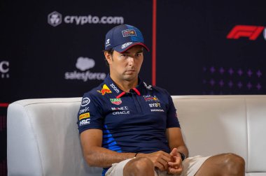 İtalyan GP F1 2024, 27 Ağustos 2024, Monza, İtalya - Red Bull için Formula 1 Sergio Perez sürücüsü