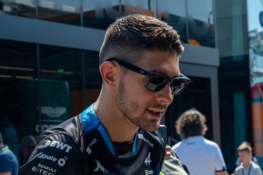 İtalyan GP F1 2024, 30 Ağustos 2024, Monza, İtalya - Formula 1 Esteban Ocon Alp sürücüsü