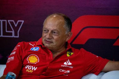 İtalyan GP F1 2024, 30 Ağustos 2024, Monza, İtalya - Formula 1 Vasseur Ferrari