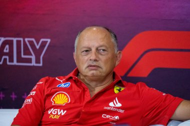 İtalyan GP F1 2024, 30 Ağustos 2024, Monza, İtalya - Formula 1 Vasseur Ferrari