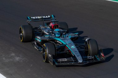 İtalyan GP F1 2024, 30 Ağustos 2024, Monza, İtalya - Mercedes sürücüsü George Russell