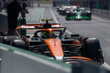 Italian GP F1 2024 on August 30 2024 at Monza, Italy - Formula 1 Lando Norris driver for McLaren clipart