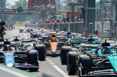 İtalyan GP F1 2024, 30 Ağustos 2024, Monza, İtalya - McLaren Formula 1 Norris sürücüsü