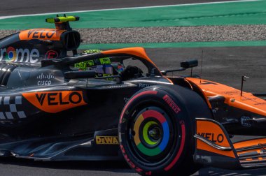 İtalyan GP F1 2024, 30 Ağustos 2024, Monza, İtalya - McLaren Formula 1 Norris sürücüsü