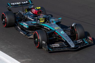 İtalyan GP F1 2024, 30 Ağustos 2024, Monza, İtalya - Mercedes için Formula 1 Lewis Hamilton sürücüsü