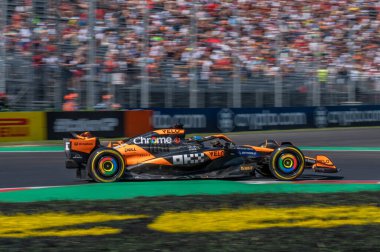 İtalyan GP F1 2024, 30 Ağustos 2024, Monza, İtalya - McLaren Formula 1 pilotu Oscar Piastri