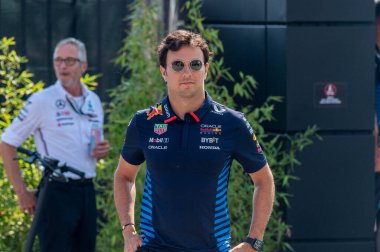 İtalyan GP F1 2024, 30 Ağustos 2024, Monza, İtalya - Red Bull için Formula 1 Sergio Perez sürücüsü